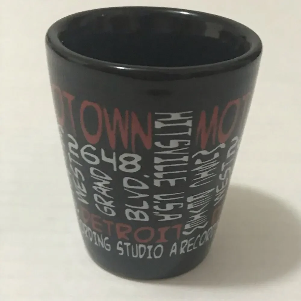 Motown Records Black Shot Glass